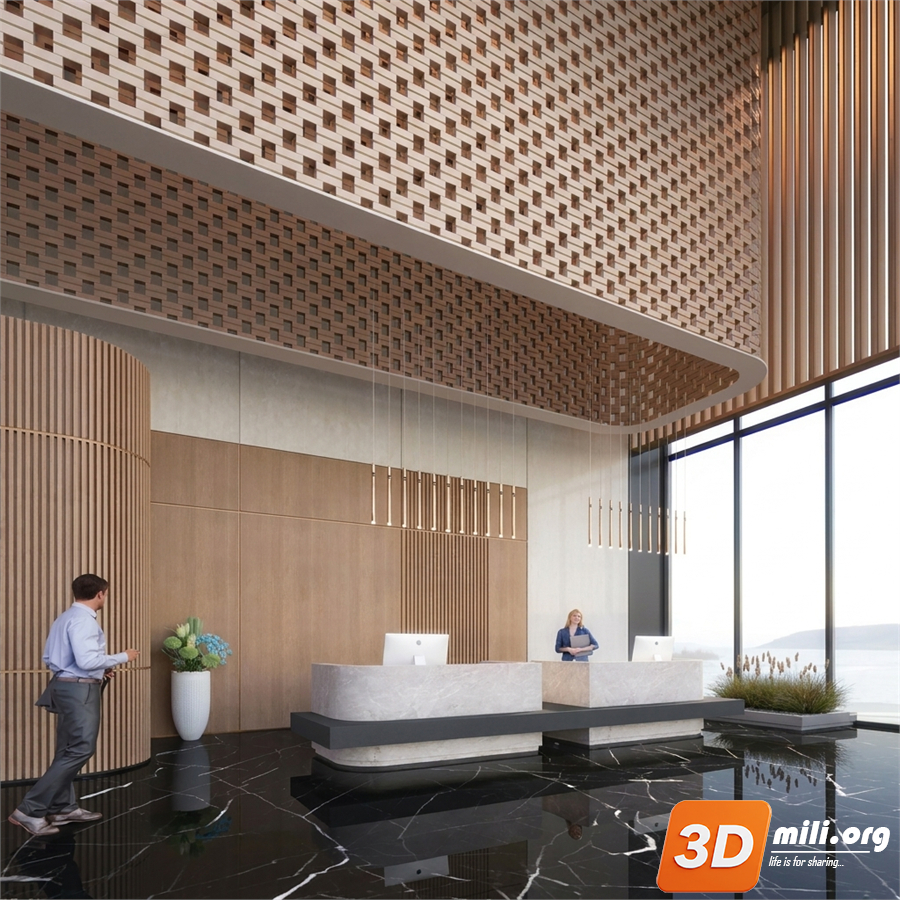 Lobby front desk Skp Files 